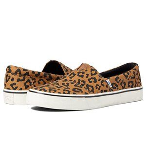 Toms Women's, Alpargata Fenix All Over Toffee Leopard Print Slip-On Womens 7.5